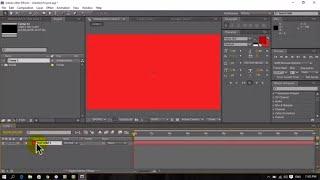 How to change solid's color in after effects