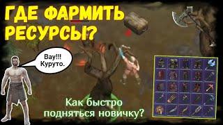 Где и как добывать ресурсы новичку?  Фростборн | Frostborn