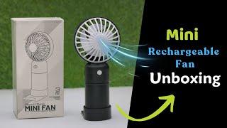 Top Mini Rechargeable Fan Unboxing & Test Video || Best Gadgets USB Fan