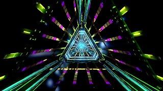 4K Sci-Fi Neon Tunnel VJ Motion Background || Neon Light Tunnel Free VJ Loops || 4K VJ Loops