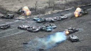 Brutal attack Ukrainian javelin missiles destroy dozens Russian tanks in Bakhmut