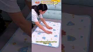 Sick of wet sheets in the morning? The Waterproof Baby Sleeping Pad is a must-have! #NewMom
