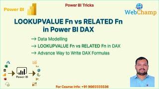 PBI_53: LOOKUPVALUE vs RELATED in Power BI DAX | When to Use Each Function Explained