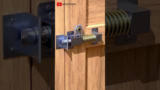 Gear-driven mechanical door lock design #design#Door locks#Mechanical Design