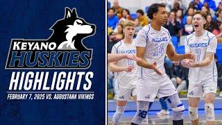 Keyano Huskies Men's Volleyball Highlights vs. Augustana Vikings | February 7, 2025