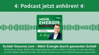 #078 Warum heute JEDER Nahrungsergänzung nehmen sollte!? Interview mit dem Lebenskraftpur Gründer