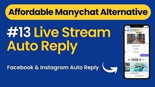 Affordable Alternatives to ManyChat : Closing Pilot Chatbot Tutorial – Live Stream Auto Reply #13