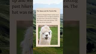 The Alpaca and The Tourist Hat #wholesome #alpaca