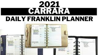 Carrara Daily Ring-Bound 2021 Franklin Planner