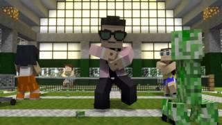 Minecraft Style with Original Audio - PSY Gangnam Style Music Video Parody