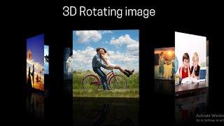 CSS 3D Animation || 3D rotating images gallery using css