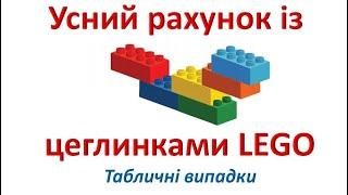 Усний рахунок із цеглинками LEGO.  Таблиці множення та ділення.