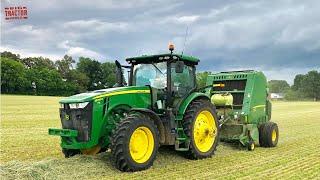 JOHN DEERE Tractors Mowing, Raking, Baling Hay