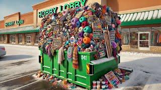 Dumpster Diving Hobby Lobby HUGE Craft JACKPOT! Must See!