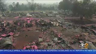 Drone Video Shows Fire Destruction In Southern Oregon