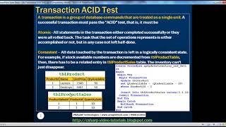 Transactions in sql server and ACID Tests   Part 58