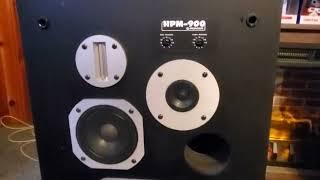 Pioneer HPM 900s with HPM 100 woofers, no rights to the music played in demo video.