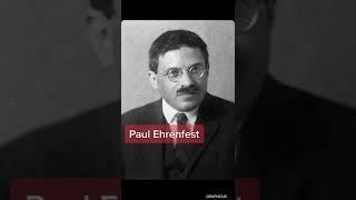 Paul Ehrenfest    #GRAPHICUS #SHORTS #Scientist