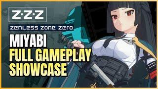 Miyabi Gameplay Showcase (Skills, Talents, Animations) | Zenless Zone Zero 1st CBT Tuning Test