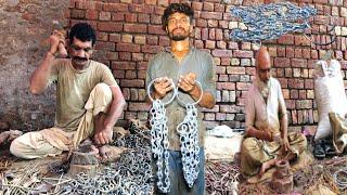 Incredible Manufacturing Process Of Iron Chain With Hand Skills || How to Manufacture Iron Chains