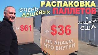 Паллеты почти задаром! Что попалось в дешевых паллетах? Купили не глядя палеты в США - Распаковка