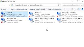 How to fix network cable unplugged error on Windows 10