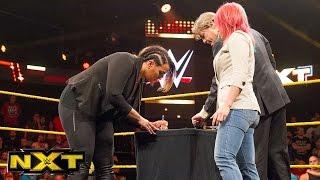 Asuka and Nia Jax sign their TakeOver contract:  WWE NXT, June 1, 2016