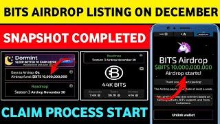 BITS SNAPSHOT SEASON-3 COMPLETED ∆ BITS AIRDROP LISTING ON DECEMBER ∆ BITS PRICE PREDICTION