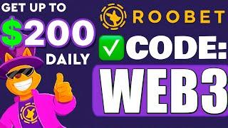 ROOBET PROMO CODE: "WEB3" $200 BONUS in CASHBACK (Roobet Code review)