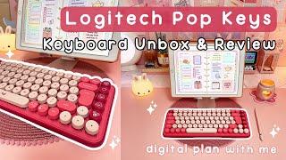 Logitech Pop Keys Heartbreaker Rose Keyboard Unboxing & Review | iPad Digital Plan with Me ️