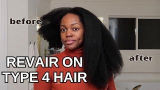 Stretching my Type 4 hair with REVAIR - FULL REVAIR REVIEW