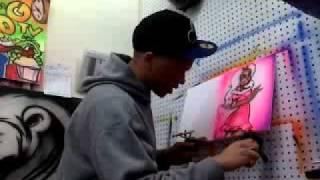 SugaRay airbrush sexy girl in lingerie