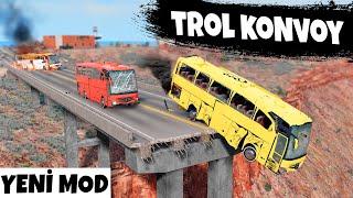 YENİ OTOBÜS MODU İLE TROL KONVOY !! BeamNG.drive // Diy steering wheel set