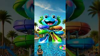 ️ Evolution of Cat : Frog Water Slide  Maiw Milky  #cat #cute #love #shorts