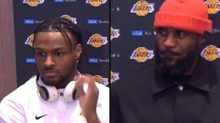 Bronny James Speaks About Getting His First NBA Bucket In Cleveland!!