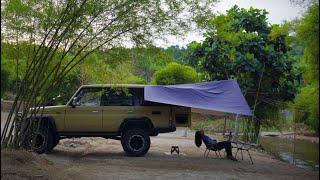 Toyota LAND CRUISER Car Camping | Simple No-Build Setup | Camping Malaysia