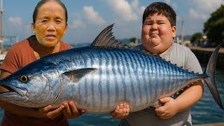 Bà Tân Vlog - Lần Đầu Nướng Con Cá Thu Khổng Lồ 50Kg Dưới Lòng Đất