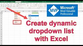 How to Create Dynamic Dropdown list with a Table in Excel