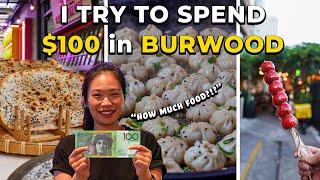 I TRY To Spend $100 at BURWOOD CHINATOWN! (Dumplings, Tanghulu & MORE!) Sydney Weekly Food Vlog