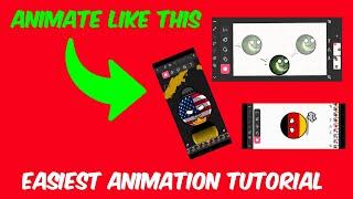 Animation tutorial for *BEGINNERS* on FlipaClip #animation #tutorial #viral #flipaclip #countryballs