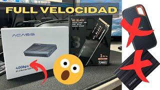 El SSD MAS RÁPIDO de Todos: WD Black SN850X + ACASIS (Hasta 40 Gbps)