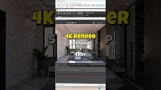 Sketchup and vray photorealistic render settings #youtubeshorts #new #sketchup #viralvideo