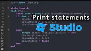 How to print in roblox studio! Roblox Beginners scripting guide Pt # 1