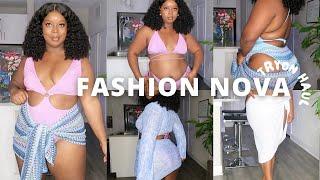 SUMMER VACAY  SWIM WEAR TRYON HAUL 2023 | FASHION NOVA CURVE