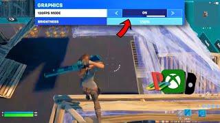 *UPDATED* How To Get 120 FPS On CONSOLE in FORTNITE… (PS5/XBOX/SWITCH)