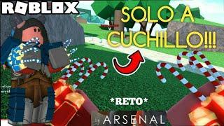 JUGANDO ARSENAL *SOLO A CUCHILLO* (*RETO*) |ROBLOX Arsenal| / MerceDb/