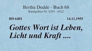 BD 6401 - GOTTES WORT IST LEBEN, LICHT UND KRAFT ....