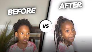 How to make easy toddler hair| Quick Christmas hairstyle for kids| Natural hairstyle for black kids