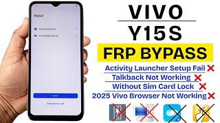 Vivo Y15s Frp Bypass Android 12 New Security 2025 | Vivo Y15s (V2120/V2125) Google Account Bypass