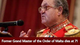 Fra’ Matthew Festing | Former Grand Master of the Order of Malta Dies at 71  | Synodal Times